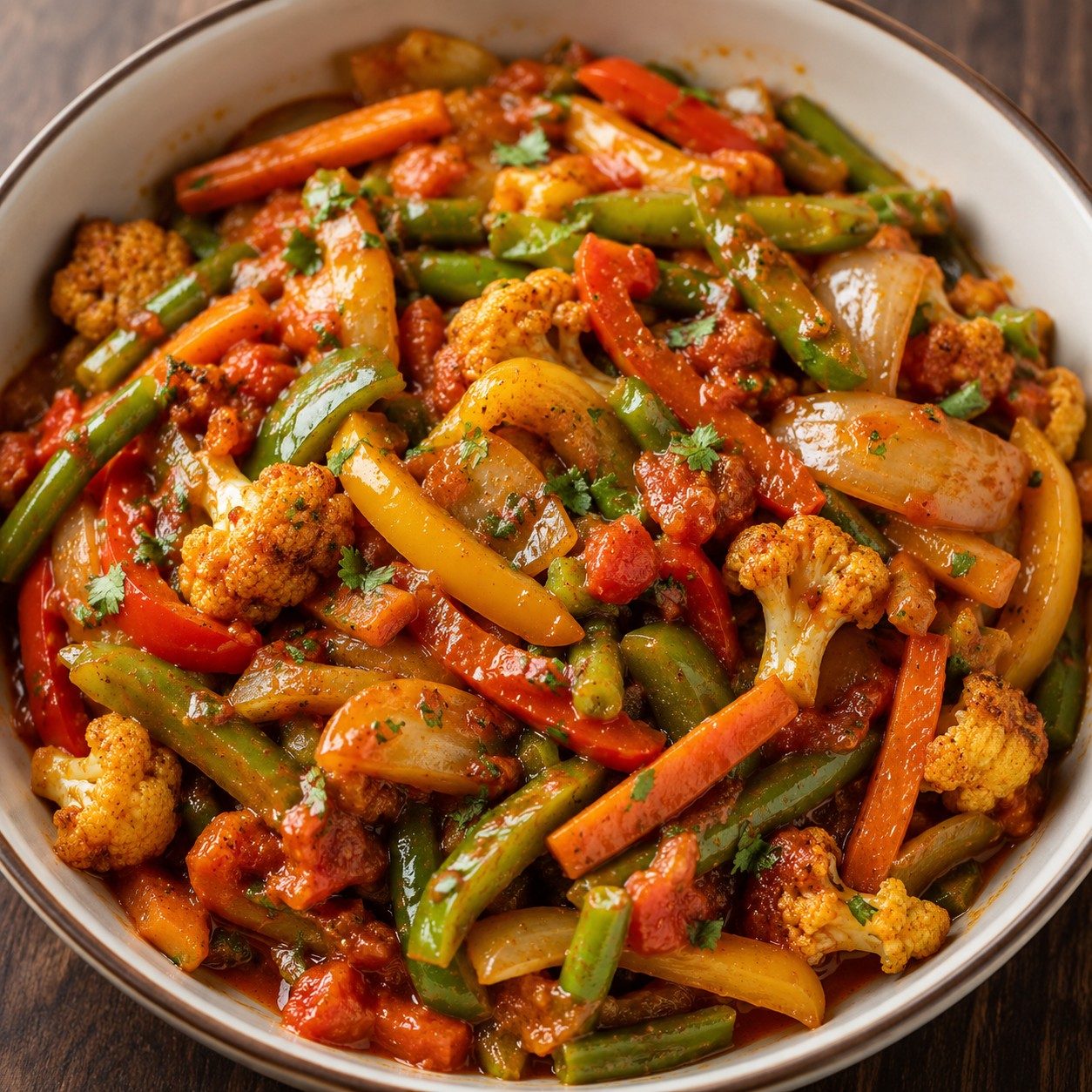 Veg Jalfrezi.